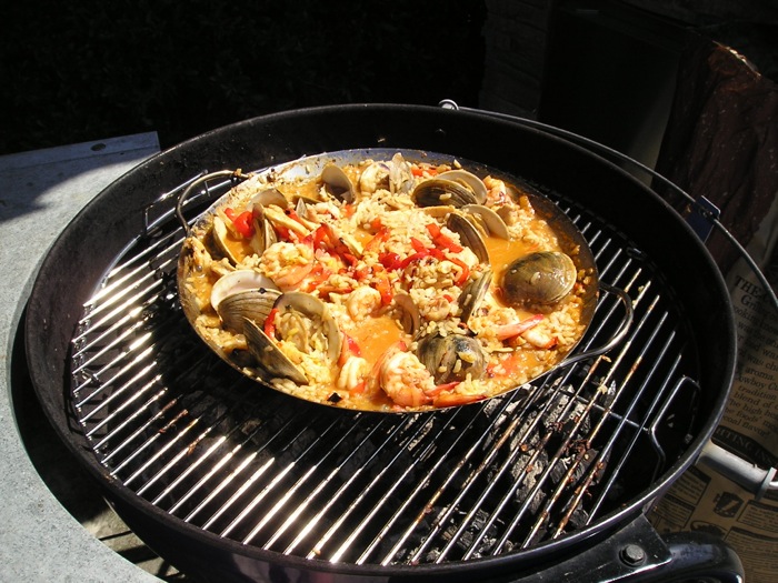 Ricetta della paella su barbecue er dello Chef Gianfranco Lo Cascio